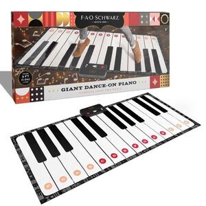 Open Box - FAO Schwarz -  Giant 69" Dance-On Piano Mat Black